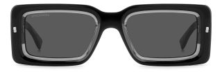 Óculos de sol Dsquared2 D2 0142/S Preto Retangular - 2