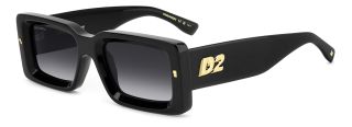 Óculos de sol Dsquared2 D2 0142/S Preto Retangular - 1