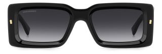 Óculos de sol Dsquared2 D2 0142/S Preto Retangular - 2