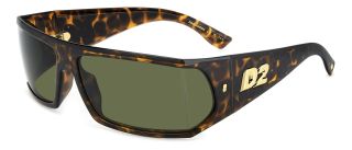 Óculos de sol Dsquared2 D2 0140/S Castanho Retangular - 1