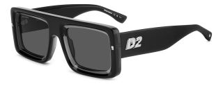 Óculos de sol Dsquared2 D2 0141/S Preto Retangular - 1