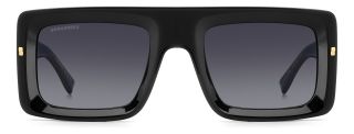 Óculos de sol Dsquared2 D2 0141/S Preto Retangular - 2