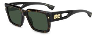 Óculos de sol Dsquared2 D2 0143/S Castanho Retangular - 1