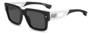 Óculos de sol Dsquared2 D2 0143/S Preto Retangular - 1