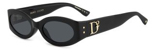 Óculos de sol Dsquared2 D2 0150/G/S Preto Ovalada - 1
