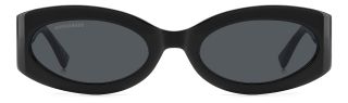 Óculos de sol Dsquared2 D2 0150/G/S Preto Ovalada - 2