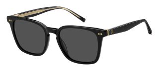 Óculos de sol Tommy Hilfiger TH 2158/S Preto Quadrada - 1