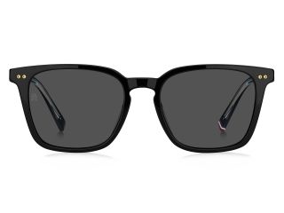 Óculos de sol Tommy Hilfiger TH 2158/S Preto Quadrada - 2
