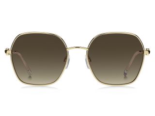 Óculos de sol Tommy Hilfiger TH 2150/S Dourados Retangular - 2