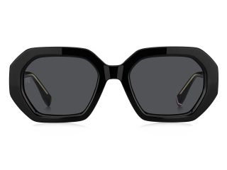 Óculos de sol Tommy Hilfiger TH 2155/S Preto Retangular - 2