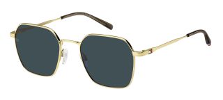 Óculos de sol Tommy Hilfiger TH 2133/S Dourados Retangular - 1