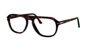 Óculos graduados Persol 0PO3368V Castanho Aviador - 1