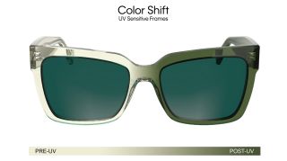 Óculos de sol Calvin Klein CKJ24606S Verde Retangular - 2