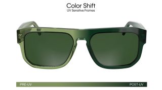 Óculos de sol Calvin Klein CKJ24607S Verde Retangular - 2