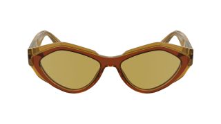 Óculos de sol Calvin Klein CKJ24621S Dourados Retangular - 2