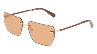 Óculos de sol Calvin Klein CKJ25207S Dourados Retangular - 1