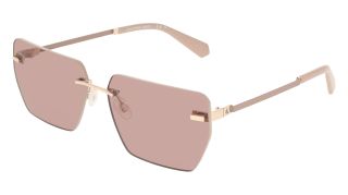 Óculos de sol Calvin Klein CKJ25207S Dourados Retangular - 1