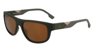 Óculos de sol Lacoste L6042S Dourados Retangular - 1