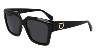 Óculos de sol SALVATORE FERRAGAMO SF2014S Preto Retangular - 1