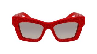 Óculos de sol SALVATORE FERRAGAMO SF2045SR Vermelho Retangular - 2