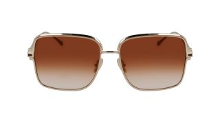 Óculos de sol SALVATORE FERRAGAMO SF317S Dourados Retangular - 2
