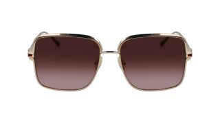 Óculos de sol SALVATORE FERRAGAMO SF317S Dourados Retangular - 2