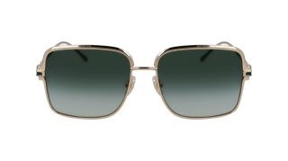 Óculos de sol SALVATORE FERRAGAMO SF317S Dourados Retangular - 2