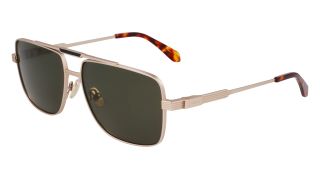 Óculos de sol SALVATORE FERRAGAMO SF318S Dourados Quadrada - 1