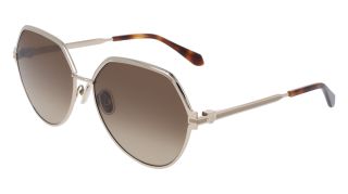 Óculos de sol SALVATORE FERRAGAMO SF325S Dourados Quadrada - 1