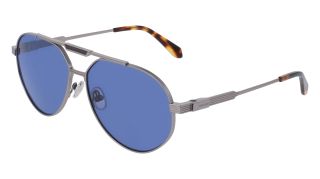 Óculos de sol SALVATORE FERRAGAMO SF327S Cinzento Aviador - 1