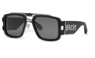 Óculos de sol PHILIPP_PLEIN SPP128V PLEIN EAGLE Preto Quadrada