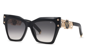 Óculos de sol PHILIPP_PLEIN SPP175S PLEIN ICON EDGE Preto Quadrada