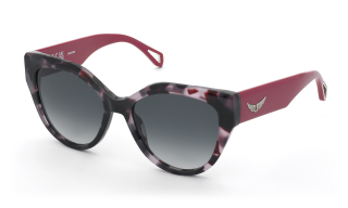 Óculos de sol Zadig & Voltaire SZV458 Rosa/Vermelho-Púrpura Borboleta