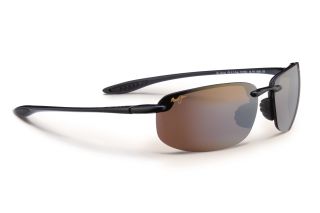 Óculos de sol Maui Jim H407 HO'OKIPA Preto Retangular