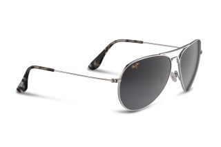 Óculos de sol Maui Jim GS264 MAVERICKS Prateados Retangular
