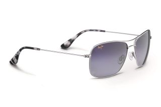 Óculos de sol Maui Jim GS246 WIKI WIKI Prateados Retangular