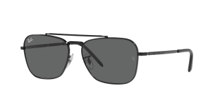 Óculos de sol Ray Ban 0RB3636 NEW CARAVAN Preto Retangular - 2