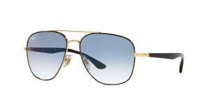 Óculos de sol Ray Ban 0RB3683 Preto Quadrada - 2