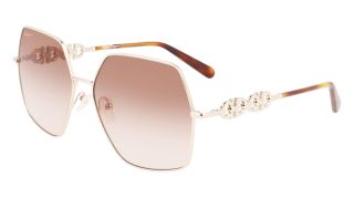 Óculos de sol SALVATORE FERRAGAMO SF291S Dourados Tamanho: 61X15