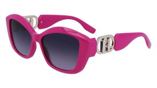 Óculos de sol Karl Lagerfeld KL6102S Rosa/Vermelho-Púrpura Tamanho: 56X15