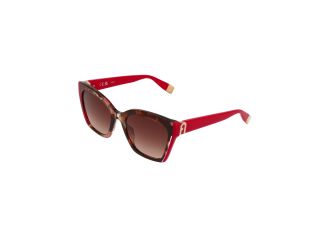 Óculos de sol Furla SFU708 Rosa/Vermelho-Púrpura Tamanho: 54X20