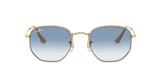 Óculos de sol Ray Ban 0RB3548 HEXAGONAL Dourados Quadrada - 2