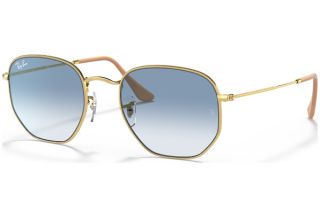 Óculos de sol Ray Ban 0RB3548 HEXAGONAL Dourados Quadrada - 1