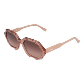 Óculos de sol Chloé CH0227S Rosa/Vermelho-Púrpura Retangular - 1