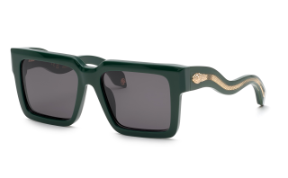 Óculos de sol Roberto Cavalli SRC055 Verde Quadrada