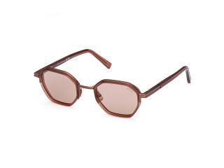 Óculos de sol Ermenegildo Zegna EZ0259 Castanho Quadrada - 1