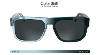 Óculos de sol Calvin Klein CKJ24607S Azul Retangular - 2