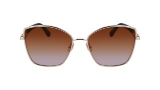 Óculos de sol SALVATORE FERRAGAMO SF312SR Dourados Quadrada - 2