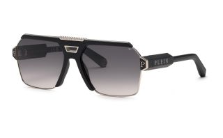 Óculos de sol PHILIPP_PLEIN SPP147M PLEIN CONTEMPORARY Preto Quadrada