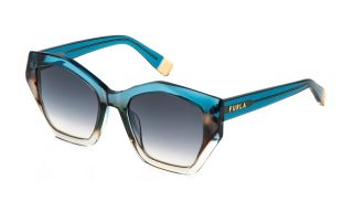 Óculos de sol Furla SFU885V Azul Quadrada